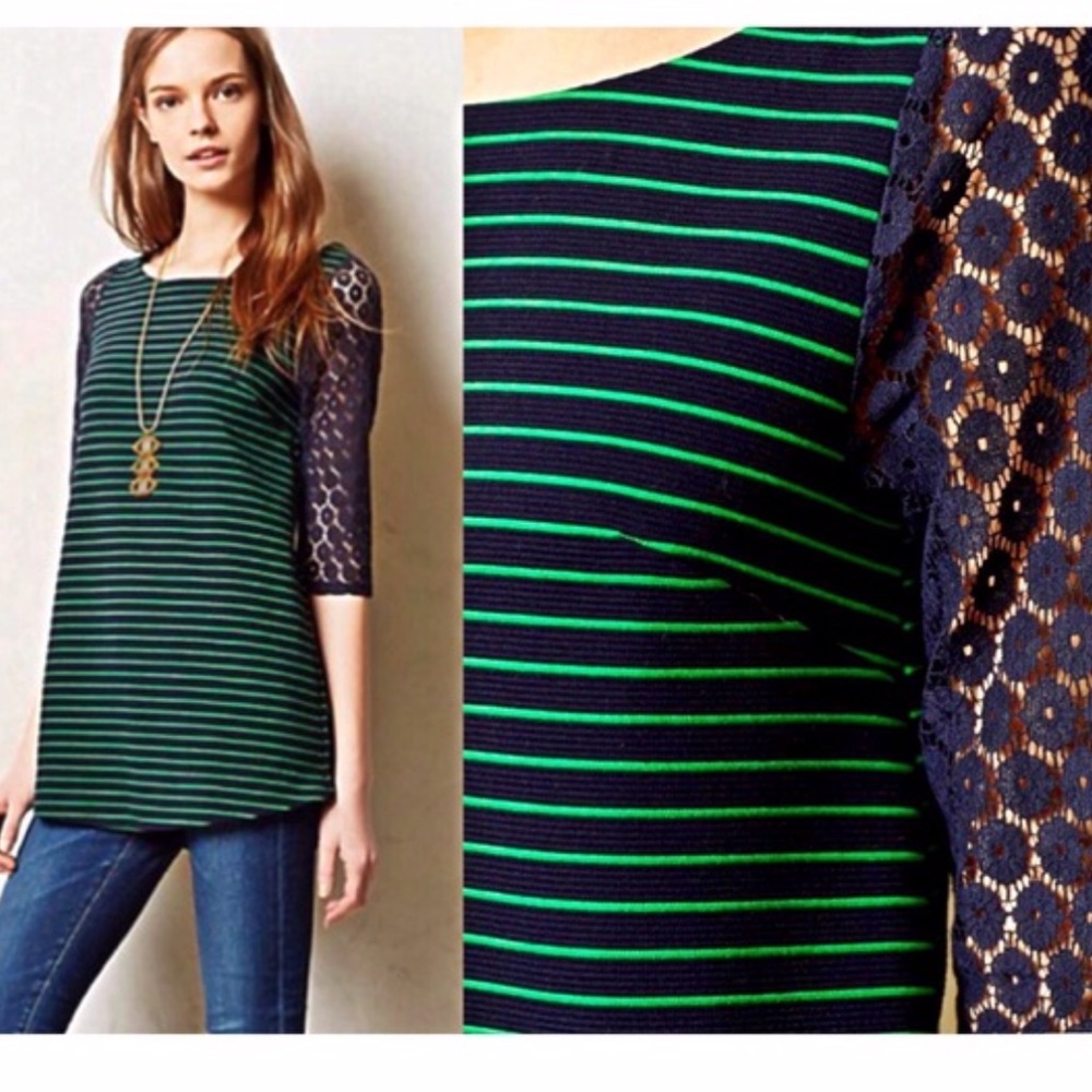 Anthro Lace Sleeve Tunic